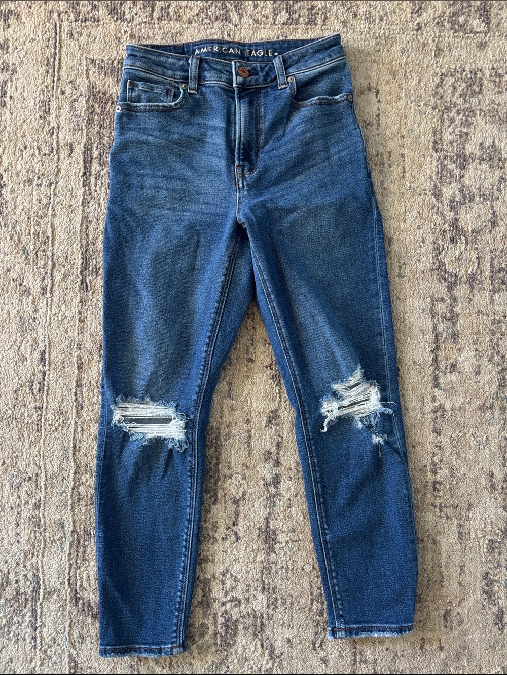 American Eagle Outfitters Cropped Skinny Jeans sz 00 Short